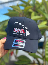 Load image into Gallery viewer, *NEW* FLY HI Navy DRYFIT Hat - Velcro Closure

